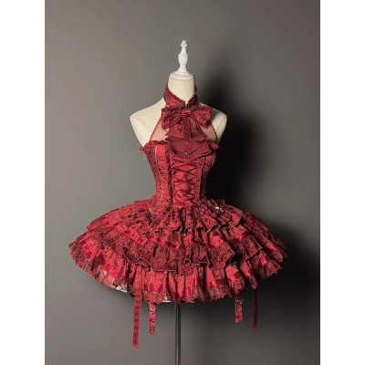 Twin Bears Meow Rabbit Agent Top and Skirt Set(12th Pre-Order/3 Colours/Full Payment Without Shipping)